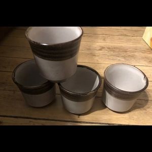 Vintage Set of 4 Japanese Ceramic Porcelain for Tea or Sake